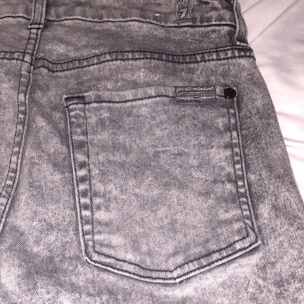 7 FOR ALL MANKIND ACID WASH JEANS - Picture 4 of 7